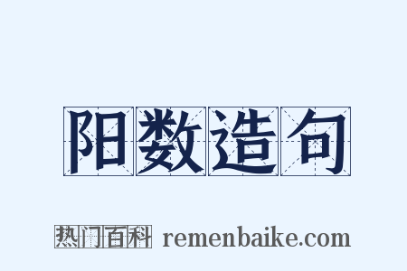 阳数造句是什么意思的图片